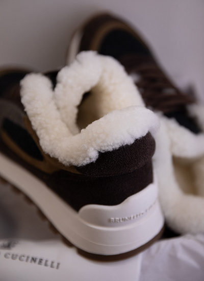 Кроссовки на меху Brunello Cucinelli
