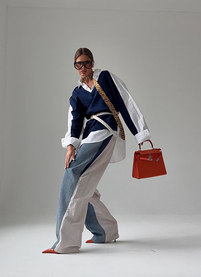 Джинсы комбинированные Balenciaga