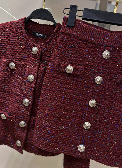 Костюм жакет юбка Balmain