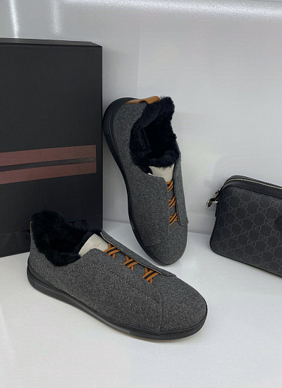 Кеды на меху Zegna
