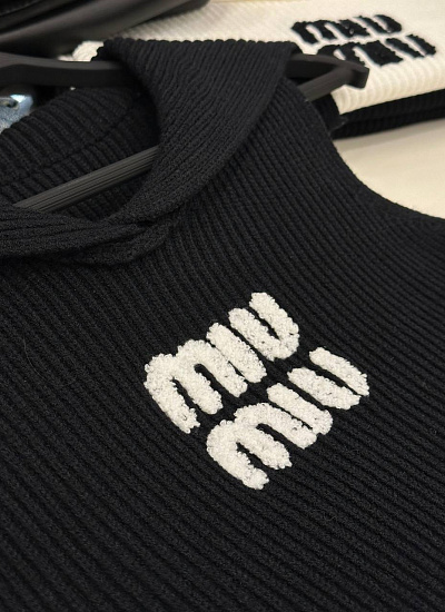 Топ с воротником Miu Miu