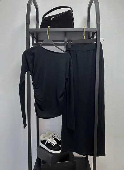 Костюм лонгслив длинная юбка BePlatinum (One size)
