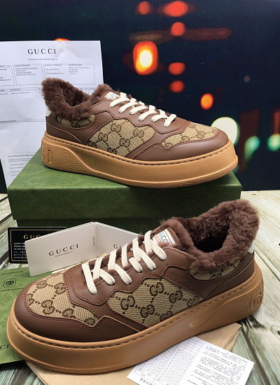 Кеды на меху Gucci