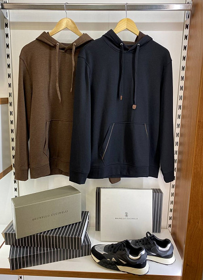 Толстовка с капюшоном Brunello Cucinelli