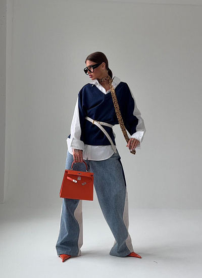 Джинсы комбинированные Balenciaga