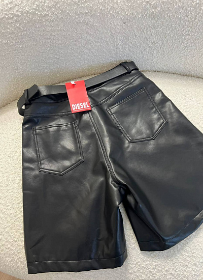 Шорты экокожа Diesel