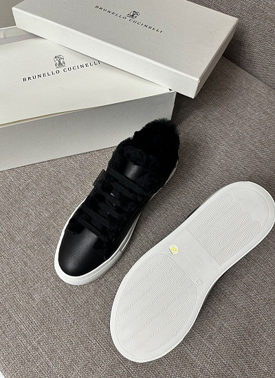 Кеды на меху Brunello Cucinelli