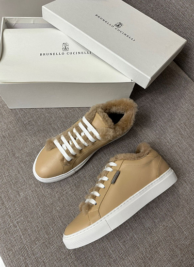 Кеды на меху Brunello Cucinelli