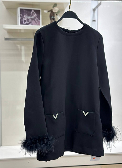 Платье с длинным рукавом Valentino