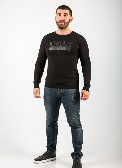 Трикотаж Hugo Boss черный