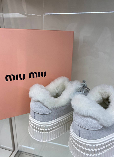 Кеды Miu Miu на меху