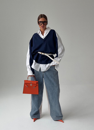 Джинсы комбинированные Balenciaga
