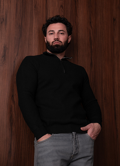 Джемпер с замком BePlatinum