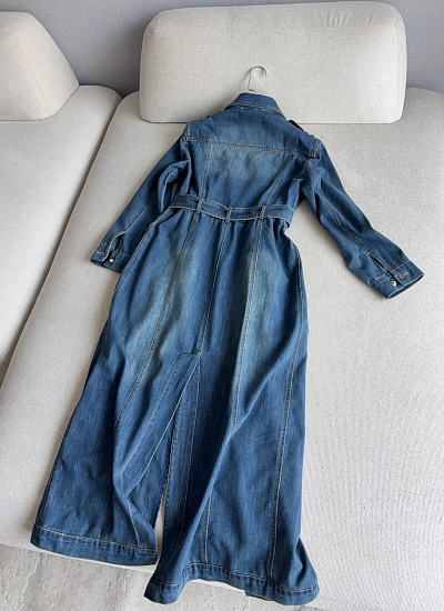 Платье джинсовое длинное с рукавом Acne Studios