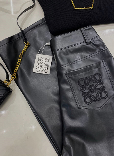 Брюки экокожа Loewe
