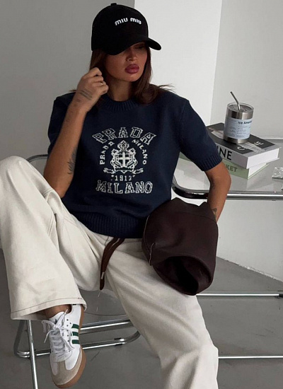Футболка вязаная Prada