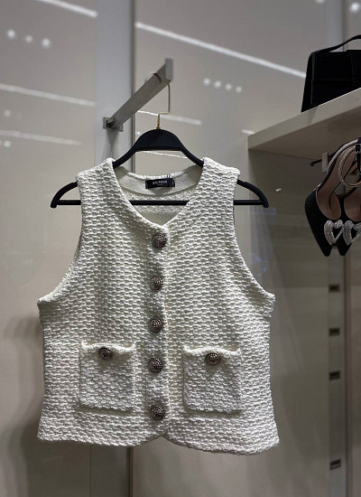 Костюм жилет юбка Balmain