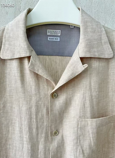 Рубашка лен Brunello Cucinelli (3XL)