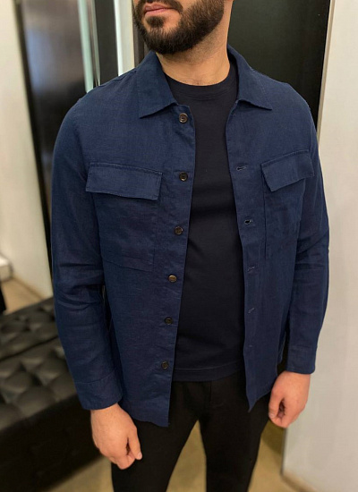 Куртка рубашка лен Zegna