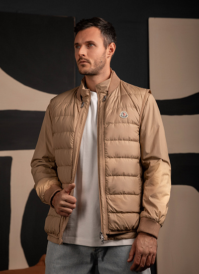 Куртка-жилет с трикотажными вставками Moncler