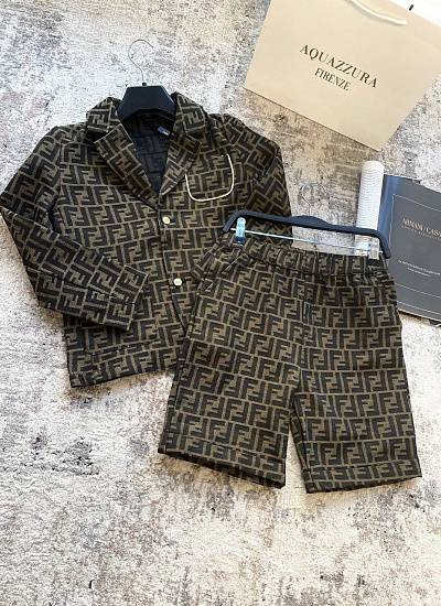 Костюм пиджак шорты Fendi
