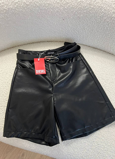 Шорты экокожа Diesel