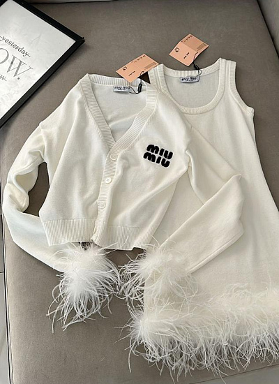 Костюм платье кардиган Miu Miu