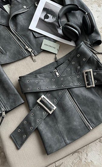 Юбка экокожа Balenciaga (L)