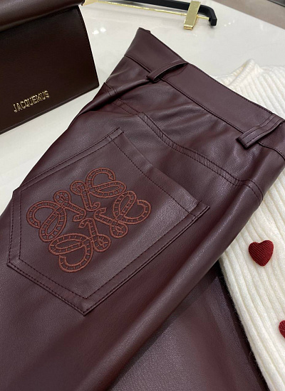 Брюки экокожа Loewe