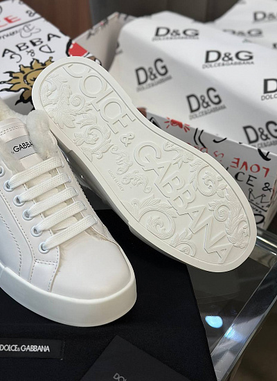 Кеды с мехом Dolce&Gabbana