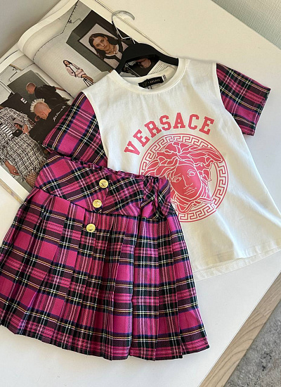 Костюм детский футболка юбка Versace