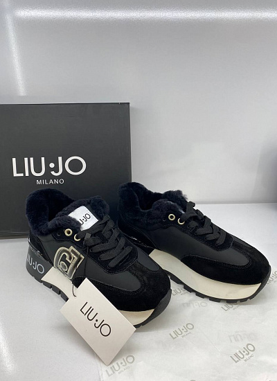Кроссовки на платформе Liu Jo с мехом