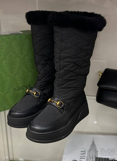 Сапоги на меху Gucci