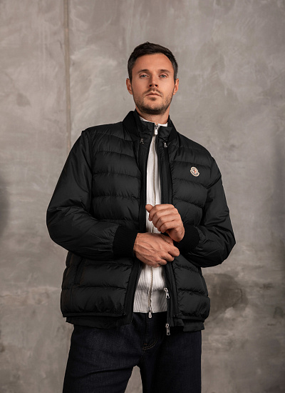 Куртка-жилет с трикотажными вставками Moncler