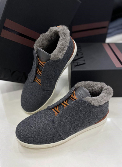 Ботинки на меху Zegna