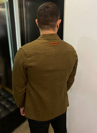 Куртка рубашка лен Zegna